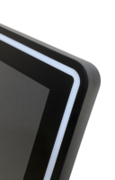 Moniteur de jeu incurvé 43 pouces de type 3M ELO avec bande lumineuse LED en acrylique et barre de poursuite lumineuse, interface USB/VGA/DVI/Série, Nouveau