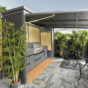 Módulo de Cocina Exterior de Calidad Prémium para Barbacoa con Horno de <span class=keywords><strong>Pizza</strong></span> y Parrilla, Gabinete de Cocina Exterior de Acero Inoxidable con Cobertizo de Puerta Eléctrica - Product Image 5