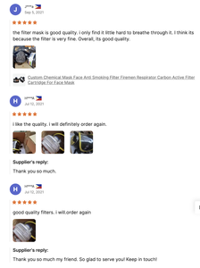 Masker <span class=keywords><strong>gas</strong></span> wajah penuh merokok, b1002 dengan tipe kaleng ganda - Product Image 6