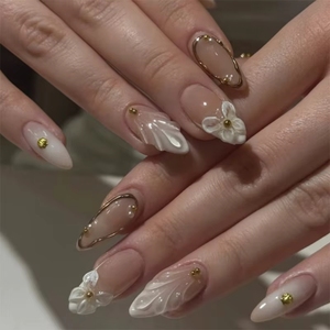 <span class=keywords><strong>Uñas</strong></span> Postizas Francesas Sun Star, Estilo Almendra, de ABS, Larga Duración, Extensión de <span class=keywords><strong>Uñas</strong></span>, Nuevas y <span class=keywords><strong>en</strong></span> Oferta - Product Image 3