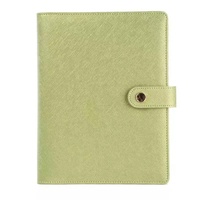 Classeur à feuilles mobiles personnalisé A5, planificateur, Journal en cuir végétalien, rechargeable, carnet à 6 anneaux avec fermeture magnétique