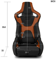 JBR1095 JIABEIR Siège Simulateur Sport Universel en Cuir PVC Réglable Conception Confortable Vente en Gros Manufacture