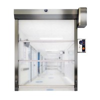 Puerta Enrollable de PVC de Alta Velocidad y Diseño Industrial, Puerta Enrollable Automática a Prueba de Polvo para Cuartos Limpios, Talleres y Almacenes