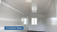 20FT Préfabriqué Modulaire Récipient Alimentaire Boutique Restaurant Temporaire Structure En Acier Outerdoor Café Bar
