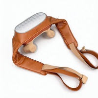 Masajeador Eléctrico Inalámbrico Shiatsu para Cuello y Hombros con Calor, Amasamiento Profundo de Tejidos, 3 Modos, Cabezales 3D, Motor sin Escobillas y Control Remoto