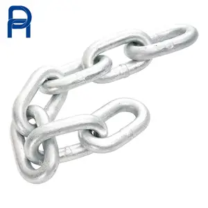 High Tension Din766 Standard G80 Alloy Steel Silver Hoist Chain