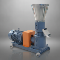 Machine à granulés de biomasse boisée pour la production d'aliments pour volailles, porcs et bovins, capacité de 200 kg par heure