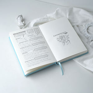 Agenda de Lujo Tamaño A5 con Cubierta de Cuero, Diario con Logotipo Personalizado Impreso, Cuadernos con Encuadernación Cosida o Térmica para Regalo - Product Image 3