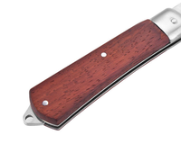 Couteau pliant manche en bois de haute qualité, outil de greffage