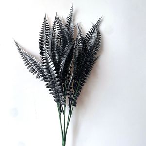 Ramo de flores artificiales para decoración del hogar, hierba negra para Halloween, venta al por mayor, S0259 - Product Image 4