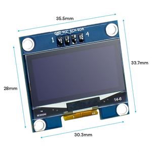 MLK 1.3 inch màu Xanh <span class=keywords><strong>OLED</strong></span> hiển thị mô-đun giao diện I2C Độ phân giải 128x64 - Product Image 2