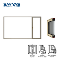 Ventanas Sayyas Warmcore 108, Ventana Abatible y Giratoria Fija para Sala de Estar, Insonorizada, Marco Compuesto de Aluminio y Plástico, 5 Años de Garantía, Lista para Instalar