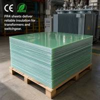 Panneau isolant en feuille de fibre de verre époxy verte FR4 avec résistance aux hautes températures et retardateur de flamme V-0