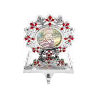 Cadre photo et porte-bas de haute qualité pour le nouvel an en alliage d'aluminium en métal fantaisie avec décoration de Noël haute finition