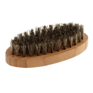 Brosse de nettoyage en poils de sanglier personnalisable avec logo pour hommes - Product Image 1