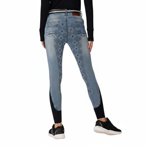 2025 <b>Fleeced</b> <b>Lined</b> Winter Equestrian <b>Leggings</b> Breeches Women Horse Riding Pants Full Seat Silicone Equestrian Rider Winter Pants - Product Image 1