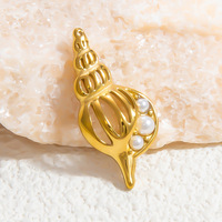 SUMMLY-Pendentif Vintage en Acier Inoxydable Plaqué Or 18K, Accessoires de Mode, Bijoux de Mode, Vente en Gros