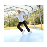 Panneau coulissant de qualité supérieure en Uhmwpe, patinoire synthétique en polyéthylène à entretien élevé et zéro pour les sports d'intérieur et d'extérieur