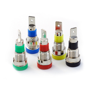 4 मिमी कम प्रोट्रूज़न ऑडियो वीडियो पैनल सॉकेट pvc आवास निकेल 24 ए इन्सुलेशन केले जैक टर्मिनल केले महिला - Product Image 4