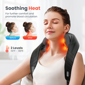 <span class=keywords><strong>Masajeador</strong></span> Eléctrico Inalámbrico <span class=keywords><strong>Shiatsu</strong></span> para Cuello y Hombros con Calor, Últimos Productos de <span class=keywords><strong>Comfier</strong></span> 2024 - Product Image 2