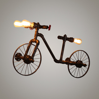 Lampe suspendue industrielle en acrylique au design rétro, luminaire décoratif d'intérieur, idéal pour un vélo ou comme lustre pour les enfants, vente en gros