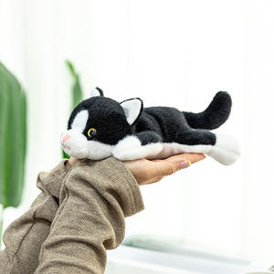 <span class=keywords><strong>Precio</strong></span> de fábrica Simulación Gato Realista Peluche Animales de peluche Juguetes Muñeco de peluche Gato negro Llavero - Product Image 6