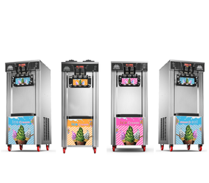 Wice nhà máy precooling sử dụng thương mại mềm phục vụ máy 2 + 1 hương vị kép 5L xe tăng công suất cao thép không gỉ Ice Cream Maker - Product Image 2