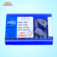Chine Vente de carbure cémenté de tungstène YG6 YG8 pointes brasées P20 C109 YT14 C125 Inserts de soudage
