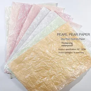 26g Pearlescent Printing Packaging Thin Paper Flower Gift Packaging Paper