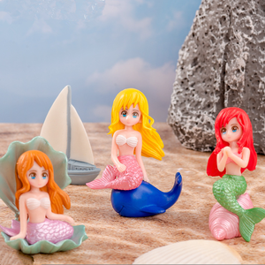 Kabuk <span class=keywords><strong>Mermaid</strong></span> ev süsler akvaryum balık tankı dekorasyon aksesuarları karikatür rakamlar Decos el sanatları süsler komik hediye - Product Image 2