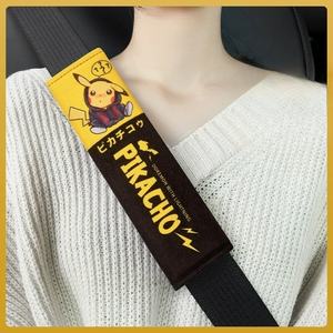 Cinturones de Seguridad para Automóvil con Diseño de Pikachu Antideslizante, con Cubierta Cómoda de Material de Poliéster, Ajuste Universal - Product Image 4