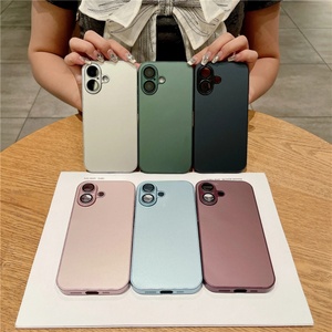 เคสแข็งแบบด้านสีพื้น AG Frosted พร้อมฟิล์มกันรอยเลนส์ สำหรับ iPhone 16 15 14 Plus 13 12 11 Pro Max - Product Image 1