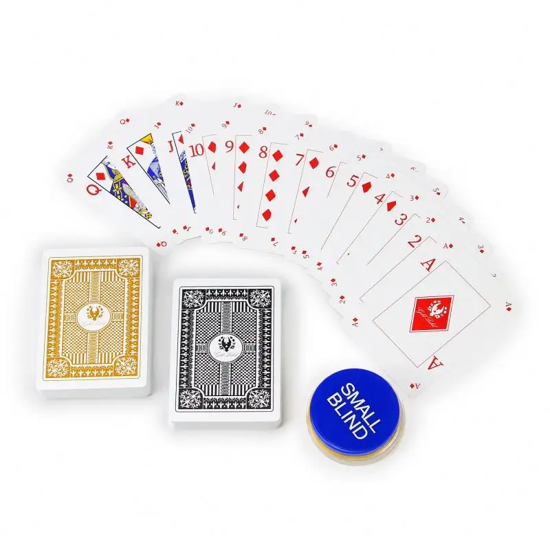 Wjpc-Fabrikant Casino Spelen Kaartspel Afdrukken Gokken Plastic Pvc Speelkaarten