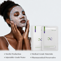 Masque Facial Professionnel OEM ODM pour Salon, à l'Hyaluronate de Sodium et au Collagène Recombinant, Soin Réparateur Hydratation Profonde