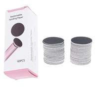 60 disques de ponçage de rechange par boîte pour ponceuse électrique anti-callosités, accessoires de pédicure pour les pieds