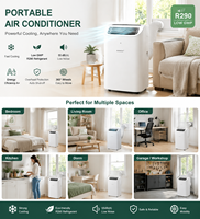 Climatiseur Portable Auto-évaporatif 12000 BTU Sans Goutteur, Climatiseur Mobile avec Fonctions Ventilateur et Déshumidificateur