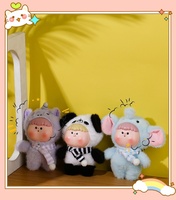 Prix de gros d'usine, boîte à surprises en peluche de zoo, sac pendentif, poupée en vinyle rembourrée de coton PP pour enfants