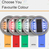 Borne de signalisation routière solaire intégrée de Chine, IP68, LED réfléchissante prismatique haute intensité, en aluminium, capacité de charge >40T