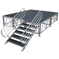 Plate-forme de scène mobile en aluminium Sgaier Truss Truss avec escalier pour groupe/concerts/événements/musique