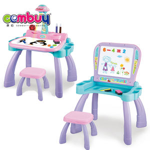 Eğitim öğrenme 2 in 1 projeksiyon çizim masası çocuk oyuncakları projektör yazı tahtası - Product Image 2