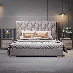 Set Completo di Mobili Economici per Camera <span class=keywords><strong>da</strong></span> <span class=keywords><strong>Letto</strong></span> King Size con Struttura in Legno, <span class=keywords><strong>Letto</strong></span> Matrimoniale, Arredamento Moderno e di Lusso per la Casa - Product Image 1