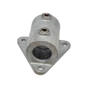 Accesorios de Tubería de Hierro Fundido, Abrazadera de Llave Galvanizada por Inmersión en Caliente, Fijación Lateral para Barandillas de Seguridad, Certificación ISO9001 - Product Image 1