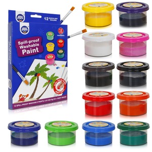 Set di Colori Semi-Solidi Lavabili per Bambini, Anti-Macchia, per Disegno e Graffiti Fai-da-Te, Prodotto in Cina - Product Image 2