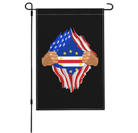 Drapeau de jardin double face Cap-Vert, best-seller d'usine, design numérique, 30x45cm, polyester, écologique, décoration extérieure