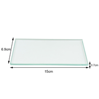 Plaque de mélange en verre pour laboratoire dentaire, plaque de mélange en verre transparent épaissi pour composite dentaire, ciment de scellement, mélange de gypse