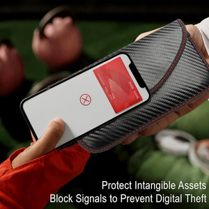 Borsa Blocca Segnale RFID Faraday, Custodia Protettiva per Telefono e Chiavi Auto, Protezione della Privacy - Product Image 6