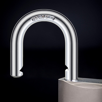 Cadenas en fer de haute qualité avec logo OEM, cylindre en laiton nickelé, durable, antivol, haute sécurité, 3 clés, pour usage domestique