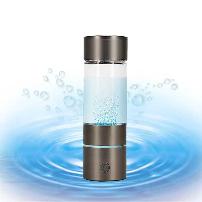 Taşınabilir alkali hidrojen su şişesi jeneratör fincan araba hidrojen jeneratörü su arıtma aletleri için