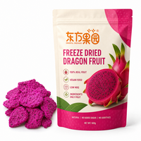 HALAL KOHSER BRC CERTIFICAAT 100% VEGAN Natuurlijke Fruit SNACK Gevriesdroogde Dragon Fruit SMAAK Knapperig Pitaya ODM OEM Private Label
