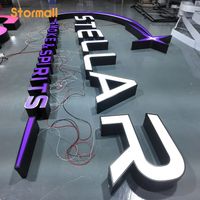 Letras de Canal Iluminadas LED Impermeables Personalizadas de Fábrica para Negocios, Letrero Frontal para Tienda de Cigarrillos, Letras de Canal para Negocios en Exteriores